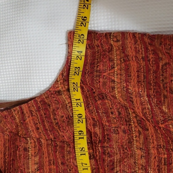 Christopher & Banks. Colorful Vest; Full Front Zipper; Interior Pockets. Size 3X - Picture 10 of 15